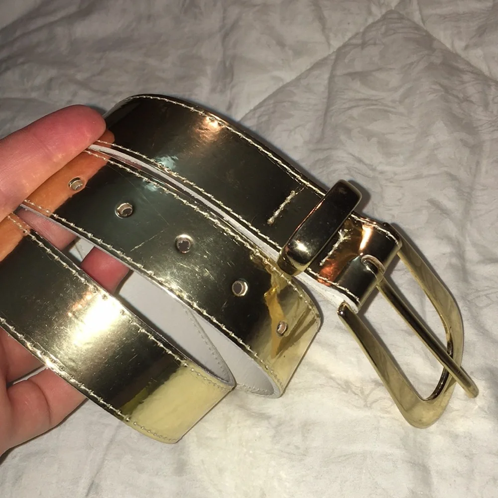 Metallic Gold Vintage Glam Belt Size M
